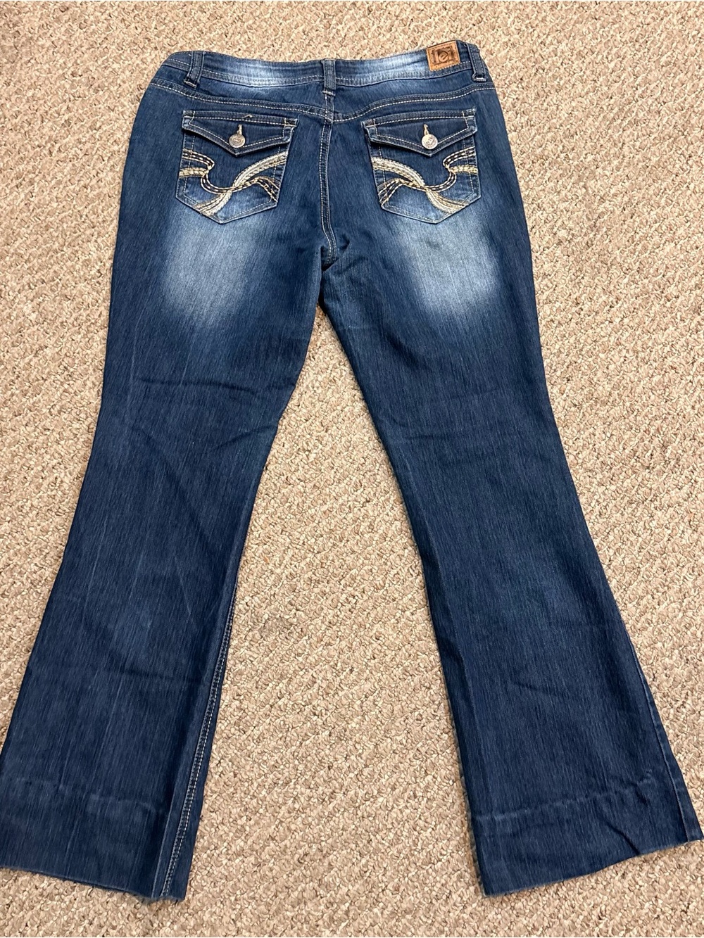 L.E.I. Sophia Hipster Flare Bootcut Jeans Y2K